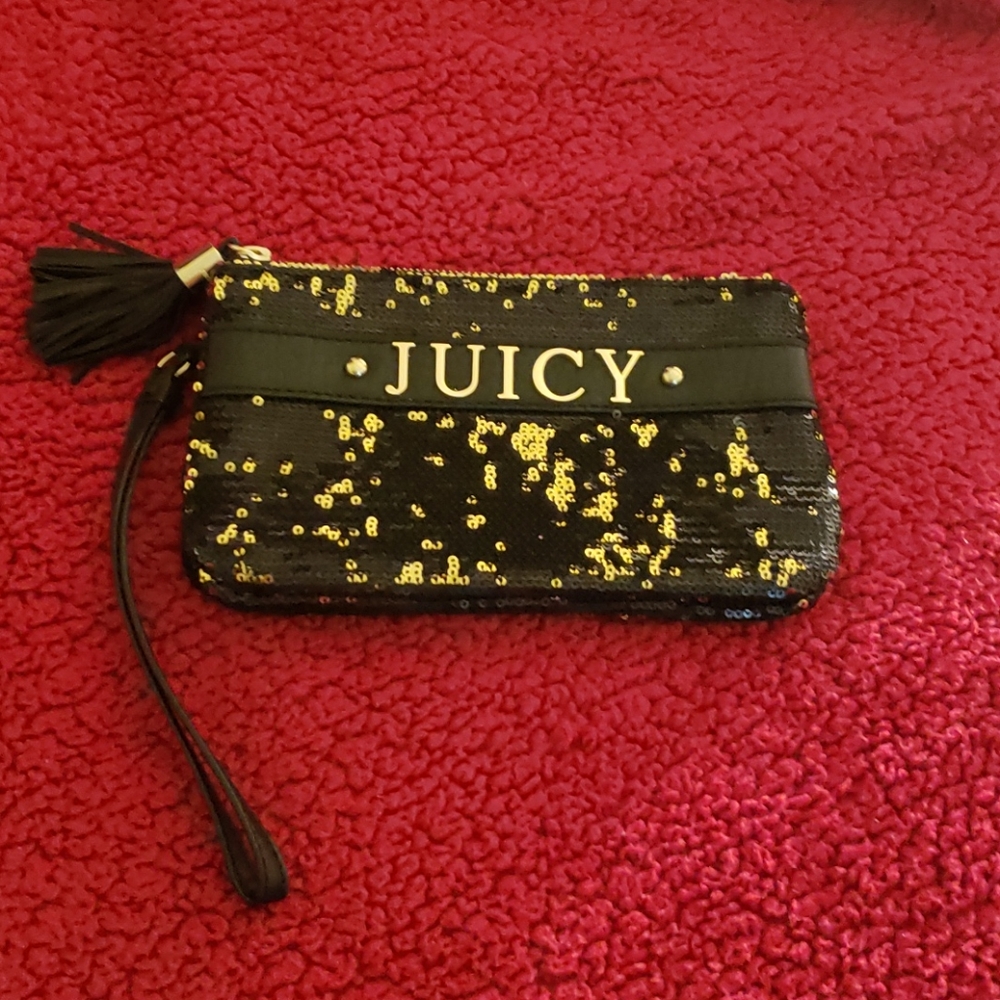 Juicy Couture sequins Clutch/wristlet